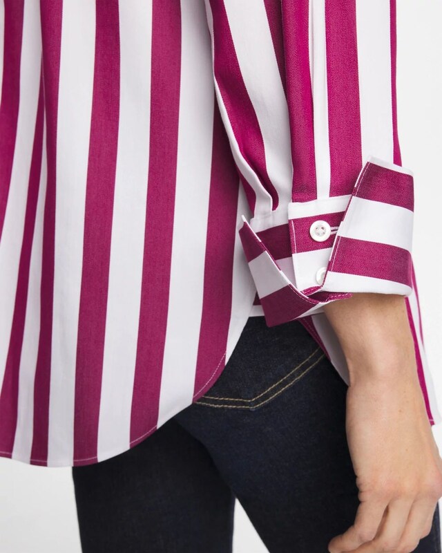 No Iron Stretch Striped Shirt - image 4